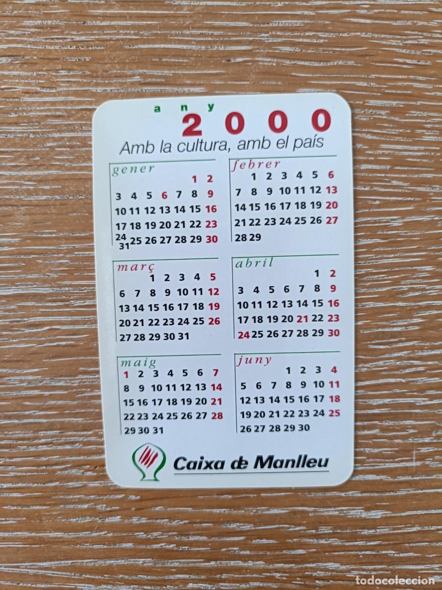 Collectables Calendars: CALENDARIO BOLSILLO - A&Ntilde;O 2000 - CAIXA MANLLEU - BANCO CAJA