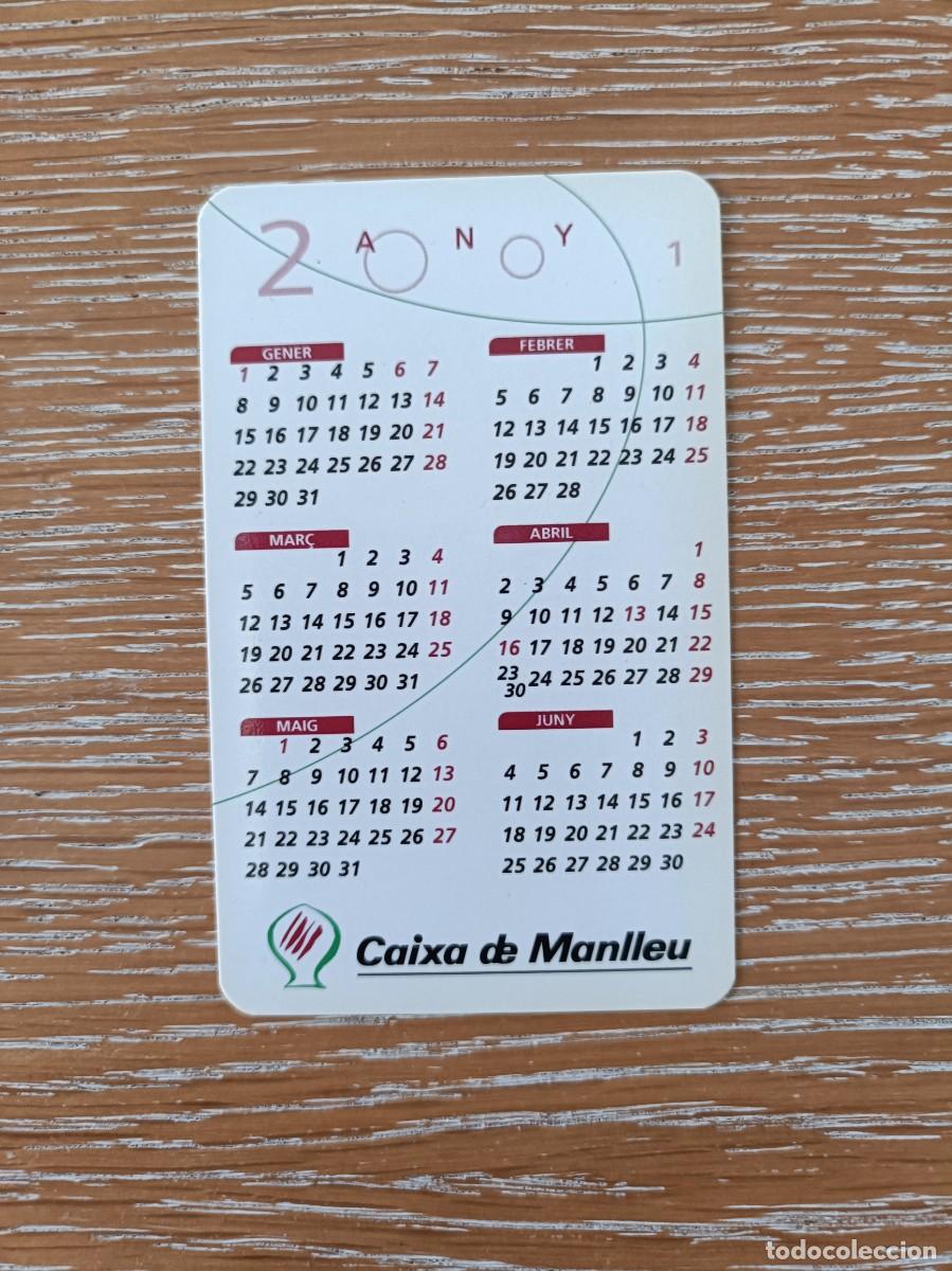 Collectables Calendars: CALENDARIO BOLSILLO - A&Ntilde;O 2001 - CAIXA MANLLEU - BANCO CAJA