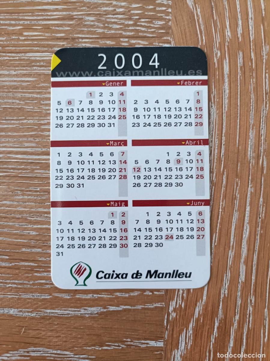 Collectionnisme Calendriers: CALENDARIO BOLSILLO - A&Ntilde;O 2004 - CAIXA MANLLEU - BANCO CAJA