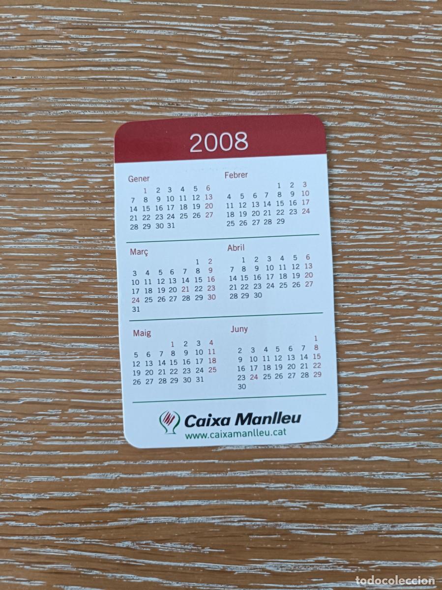Coleccionismo calendarios: CALENDARIO BOLSILLO - A&Ntilde;O 2008 - CAIXA MANLLEU - CATAL&Aacute;N - BANCO CAJA