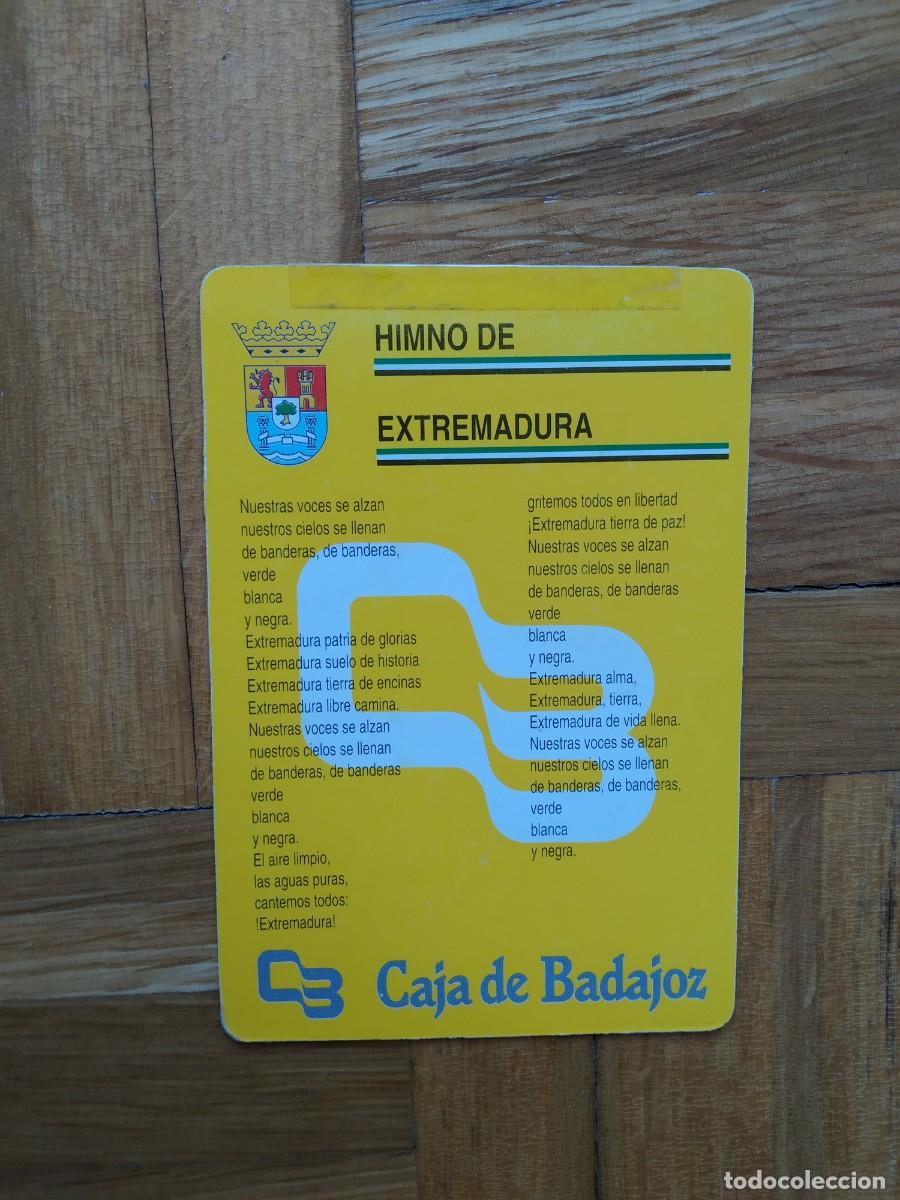 Collectables Calendars: CALENDARIO DE BANCOS Y CAJAS CAJA DE BADAJOZ HIMNO DE EXTREMADURA A&Ntilde;O 1996 VER FOTOS