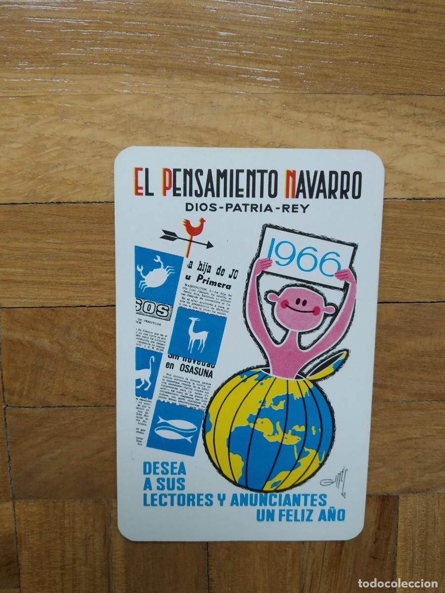 Collectables Calendars: CALENDARIO FOURNIER EL PENSAMIENTO NAVARRO A&Ntilde;O 1966 VER FOTOS NUEVO