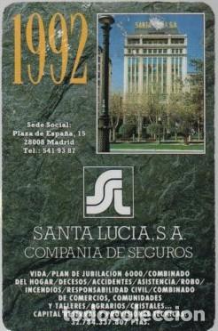 Coleccionismo calendarios: CALENDARIO FOURNIER SANTA LUCIA A&Ntilde;O 1992 CAL-11181 ,2