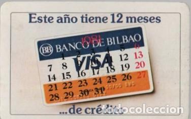 Coleccionismo calendarios: CALENDARIO FOURNIER BANCO BILBAO VISA A&Ntilde;O 1981 CAL-11185