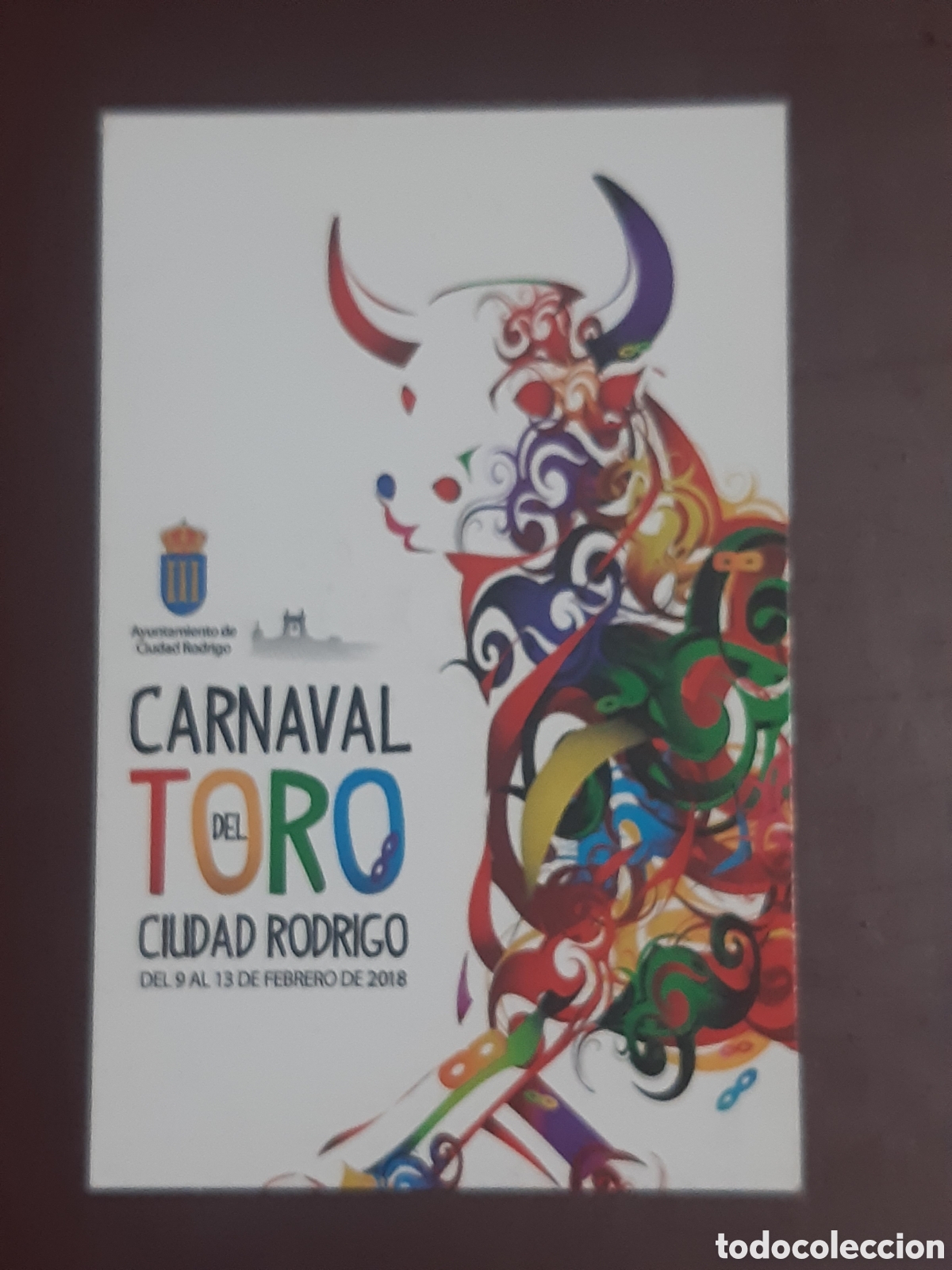 Coleccionismo calendarios: Calendario Carnaval del toro 2018