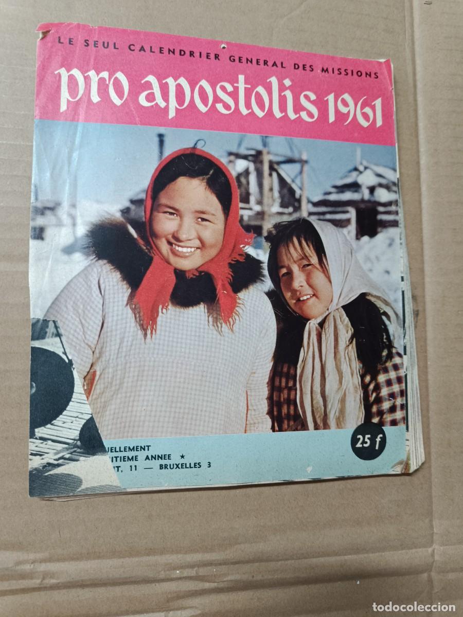 Collectables Calendars: ANTIGUO CALENDARIO DE MISIONES PRO APOSTOLIS 1961, COMPLETO, MISIONEROS BELGAS BELGIQUE RELIGIOSO P3