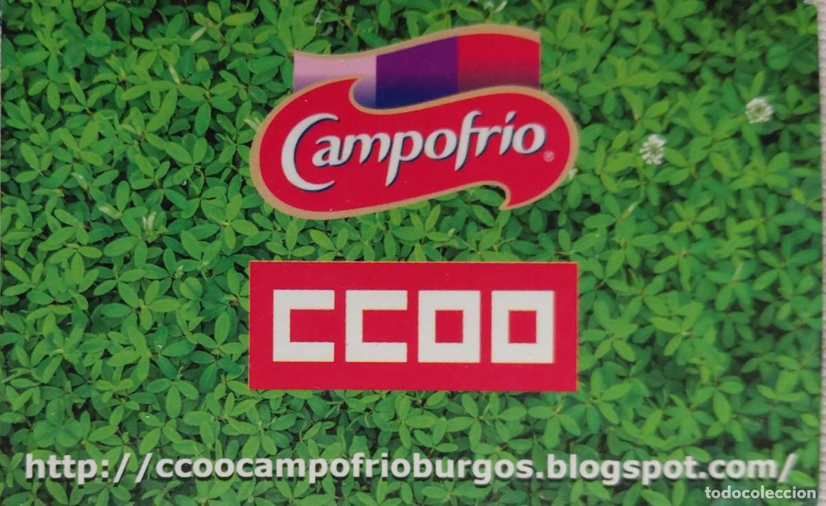 Collectables Calendars: Calendario Bolsillo A&ntilde;o 2019 - Sindicato CCOO Comisiones Obreras CAMPOFRIO - Burgos