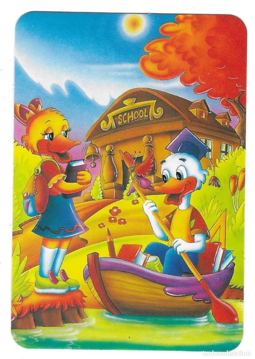 Coleccionismo calendarios: Calendario a&ntilde;o 2005, serie rr n&ordm; 74. Dibujo. Patos y escuela. ref. 11-05rr74