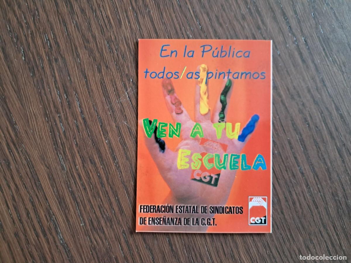 Coleccionismo calendarios: calendario de publicidad, sindicato CGT, Valladolid, a&ntilde;o 1999-2000