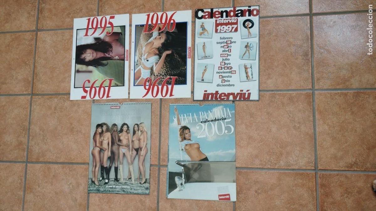 Coleccionismo calendarios: INTERVIU.-CALENDARIOS.-LOTE DE 5 ALMANAQUES.-A&Ntilde;OS 1995-1996-1997-2004-2005.