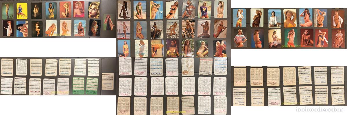 Coleccionismo calendarios: LOTE DE 50 CALENDARIOS DESNUDOS A&Ntilde;OS 70