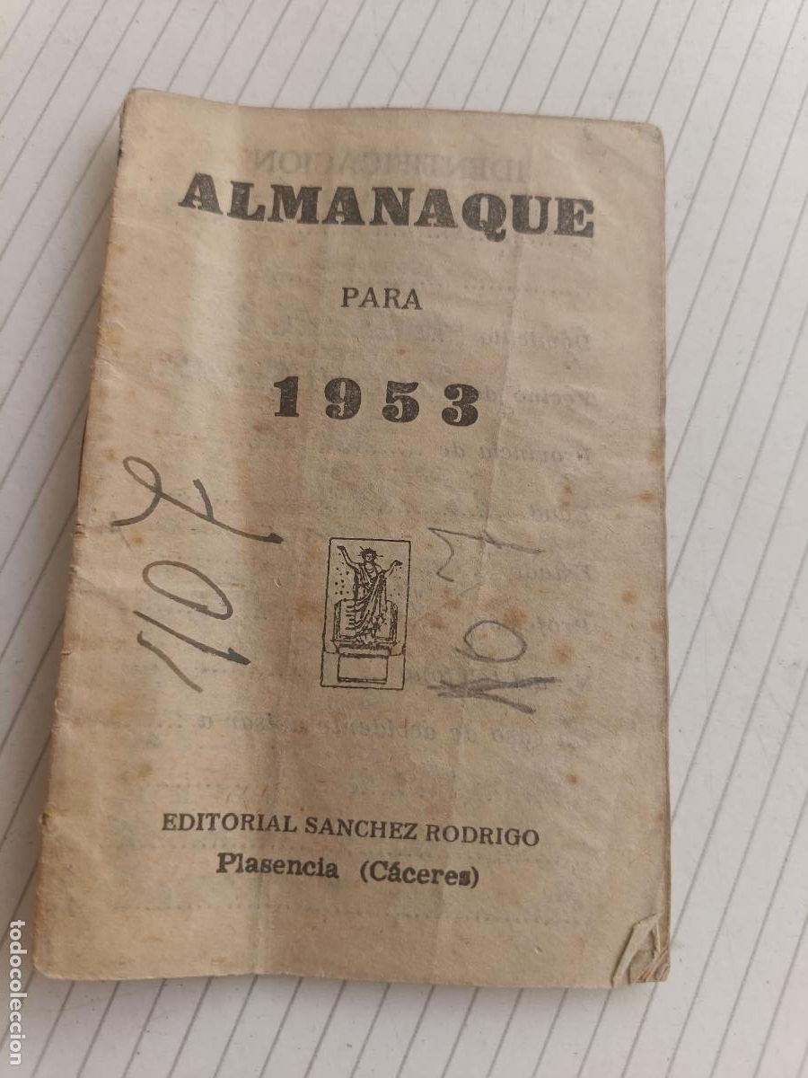 Coleccionismo calendarios: Almanaque para 1953. Plasencia, C&aacute;ceres