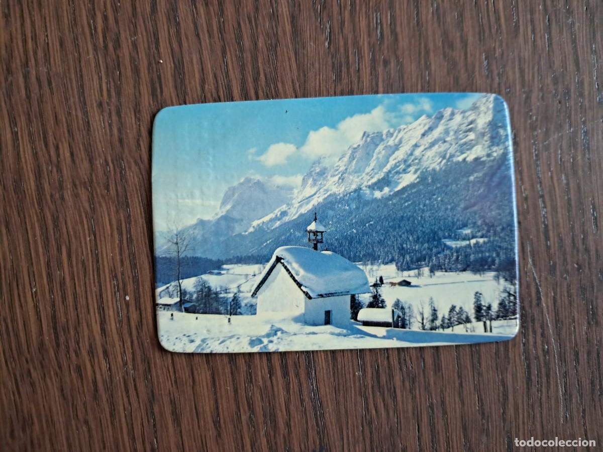 Coleccionismo calendarios: calendario de serie n&ordm; 150, paisaje de monta&ntilde;a nevado, con capilla, a&ntilde;o 1978.