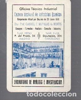 Coleccionismo calendarios: CALENDARIOS DE LABORATORIO DE AN&Aacute;LISIS E INVESTIGACI&Oacute;N DE A&Ntilde;O 1935 MADRID BARCELONA