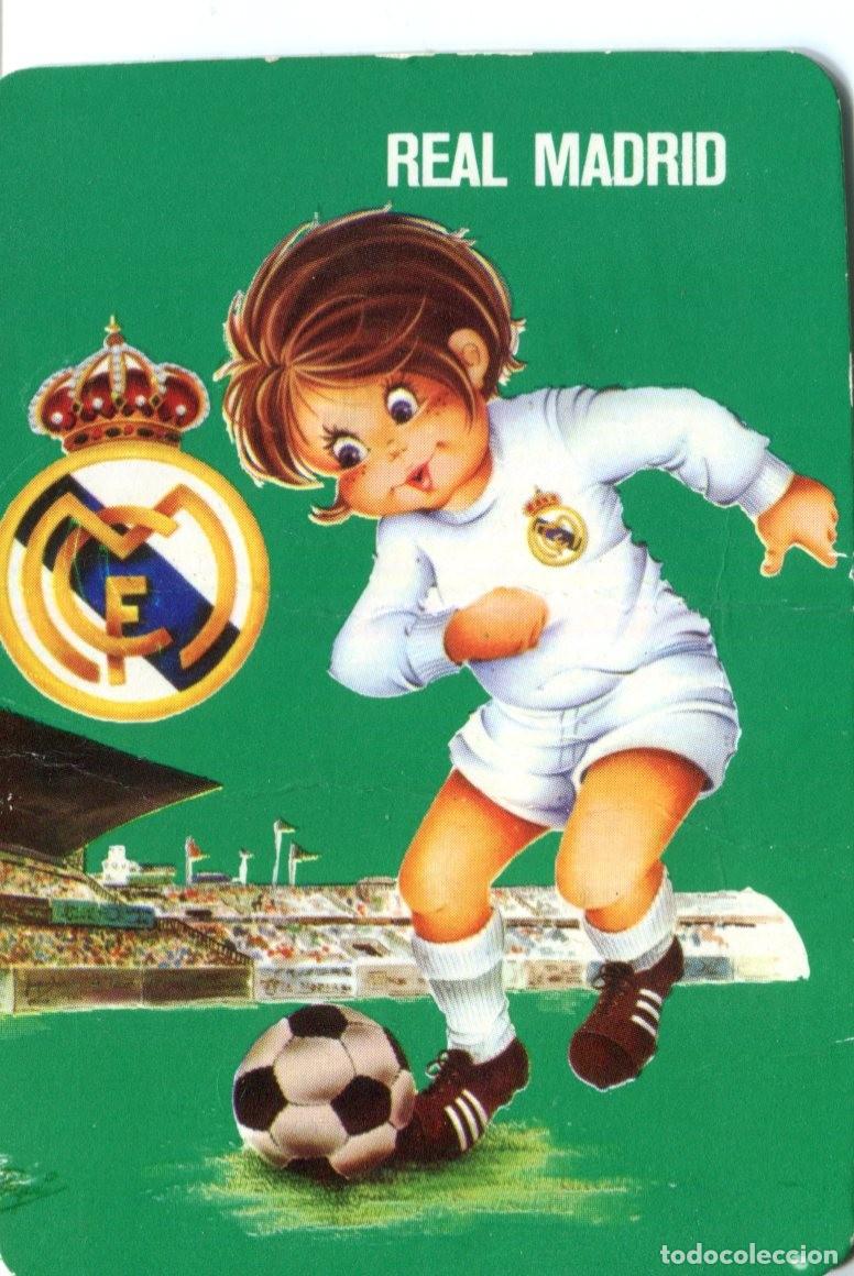 Coleccionismo calendarios: CALENDARIO DEL REAL MADRID CLUB DE F&Uacute;TBOL. 1976. NI&Ntilde;O JUGANDO. FONDO ESTADIO. VERDE.