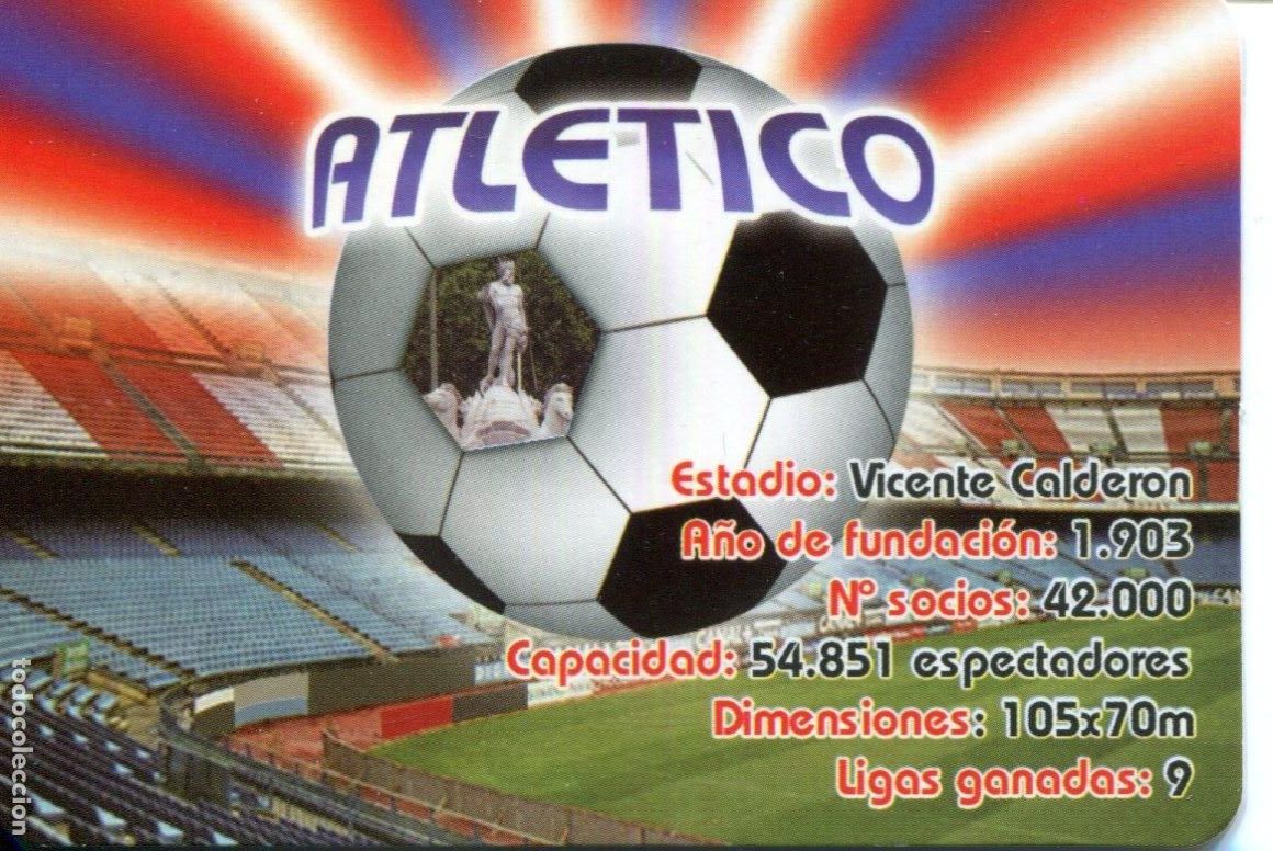 Coleccionismo calendarios: CALENDARIO DE SERIE F&Uacute;TBOL - 2010 - BO 616 - ATL&Eacute;TICO DE MADRID