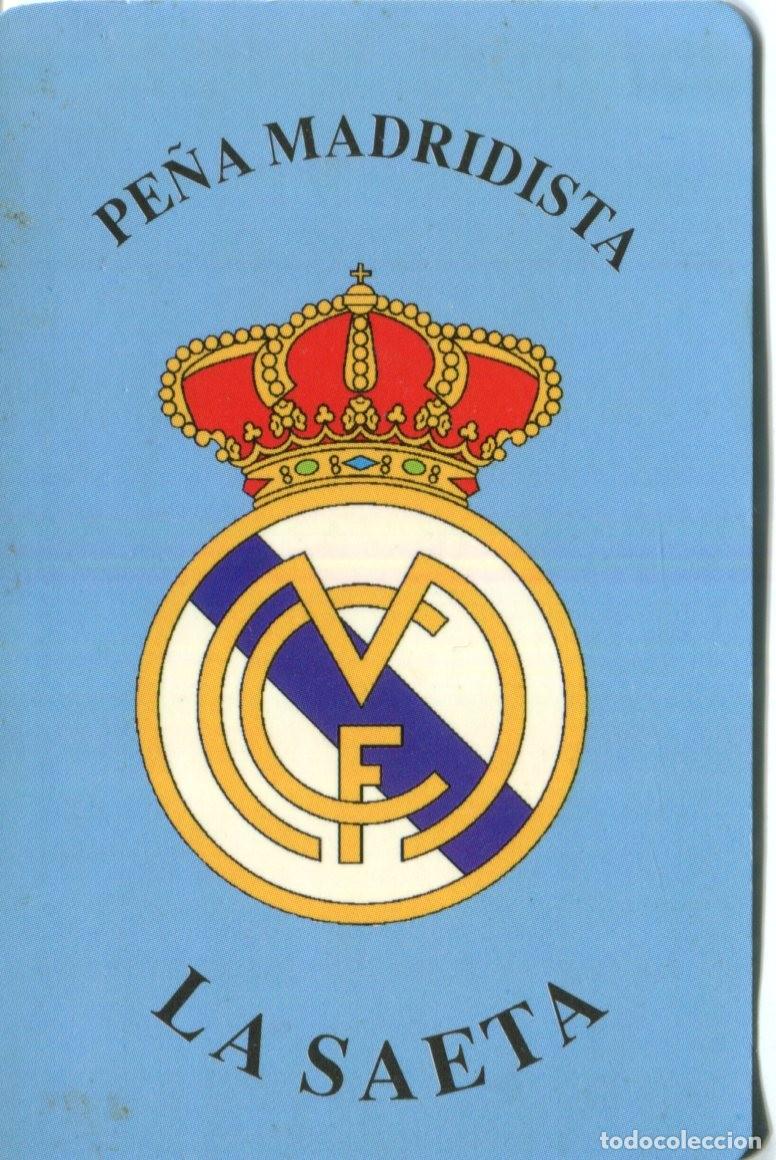 Coleccionismo calendarios: CALENDARIO DE FUTBOL. PE&Ntilde;A MADRIDISTA LA SAETA. REAL MADRID. A&Ntilde;O 1997.