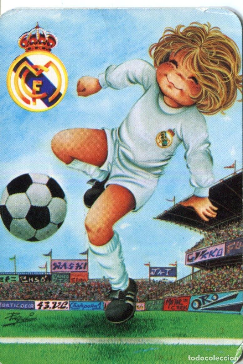 Collectionnisme Calendriers: Calendario Bolsillo F&uacute;tbol - REAL MADRID - Serie Edijar - A&Ntilde;O 1991