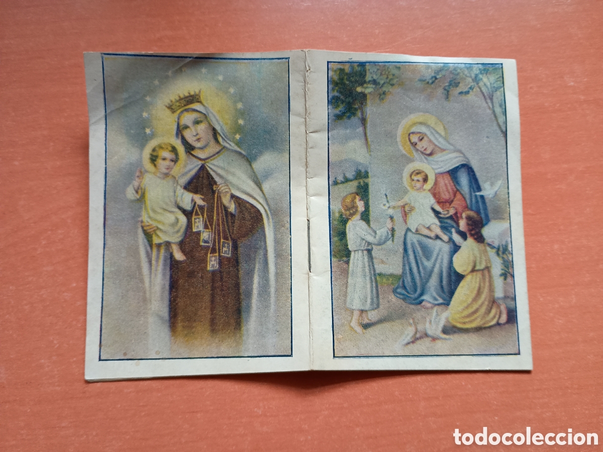 Coleccionismo calendarios: Almanaque 1951 con im&aacute;genes religiosas en portada y contraportada