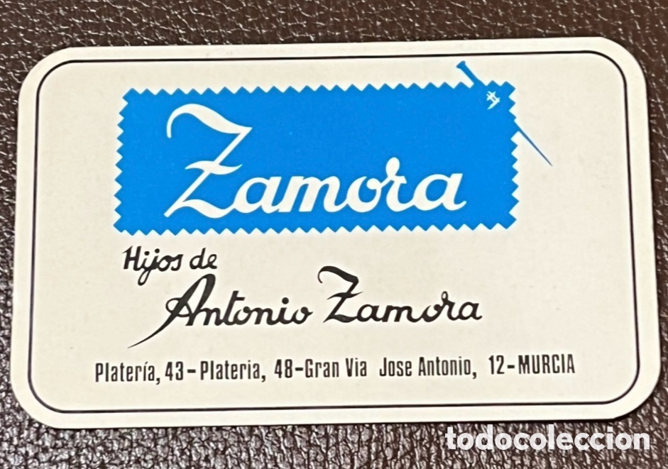 Coleccionismo calendarios: Calendario de bolsillo. ZAMORA. Hijos de Antonio Zamora. Murcia. 1975.