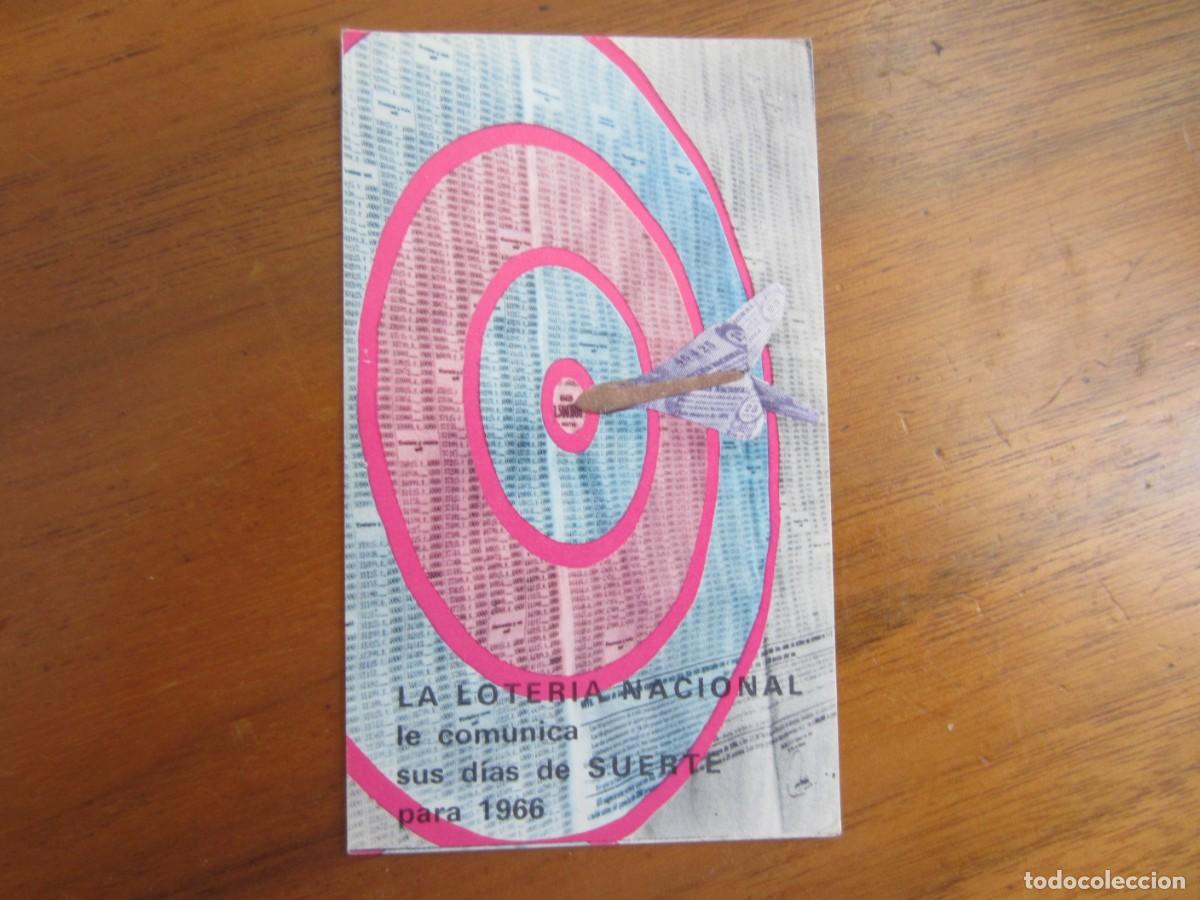 Coleccionismo calendarios: CALENDARIO NO FOURNIER-LOTERIA NACIONAL-DEL 1966 VER FOTOS