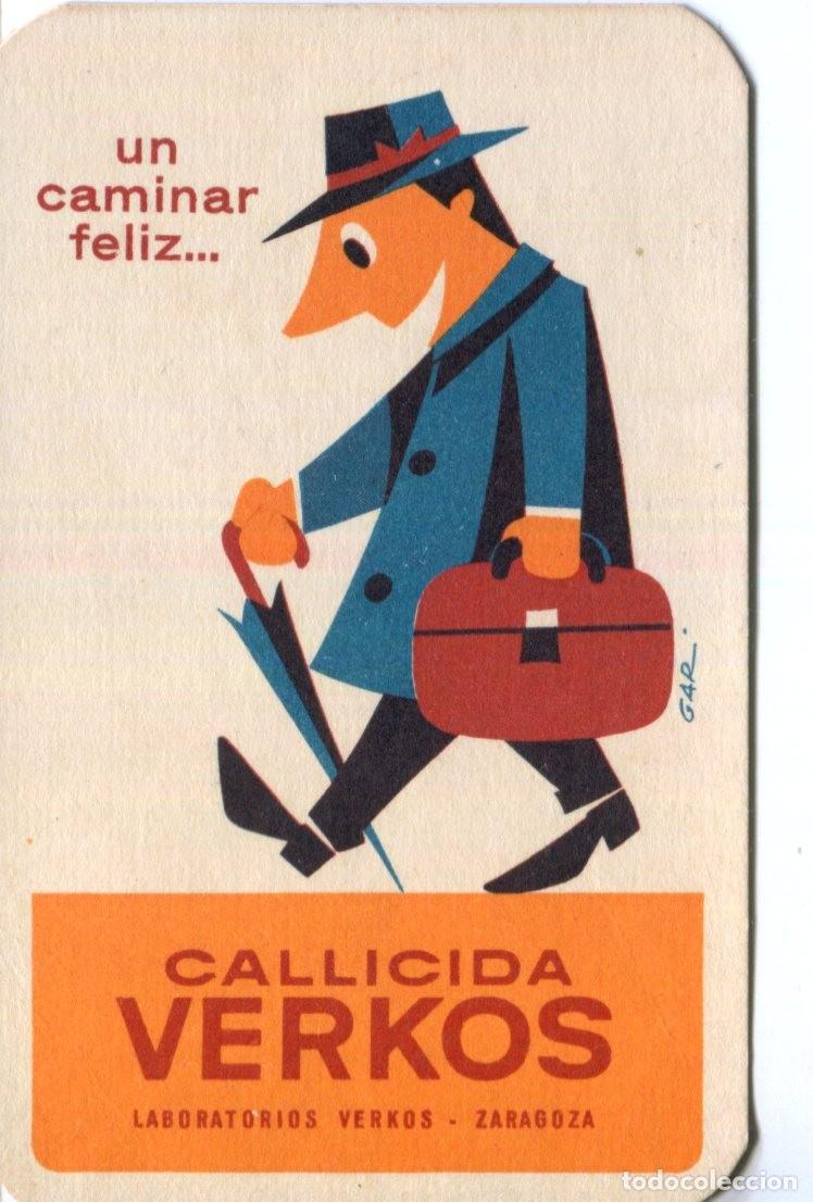 Coleccionismo calendarios: CALENDARIO BOLSILLO SALUD 1965 (MEDICINA - CALLICIDA VERKOS ZARAGOZA)