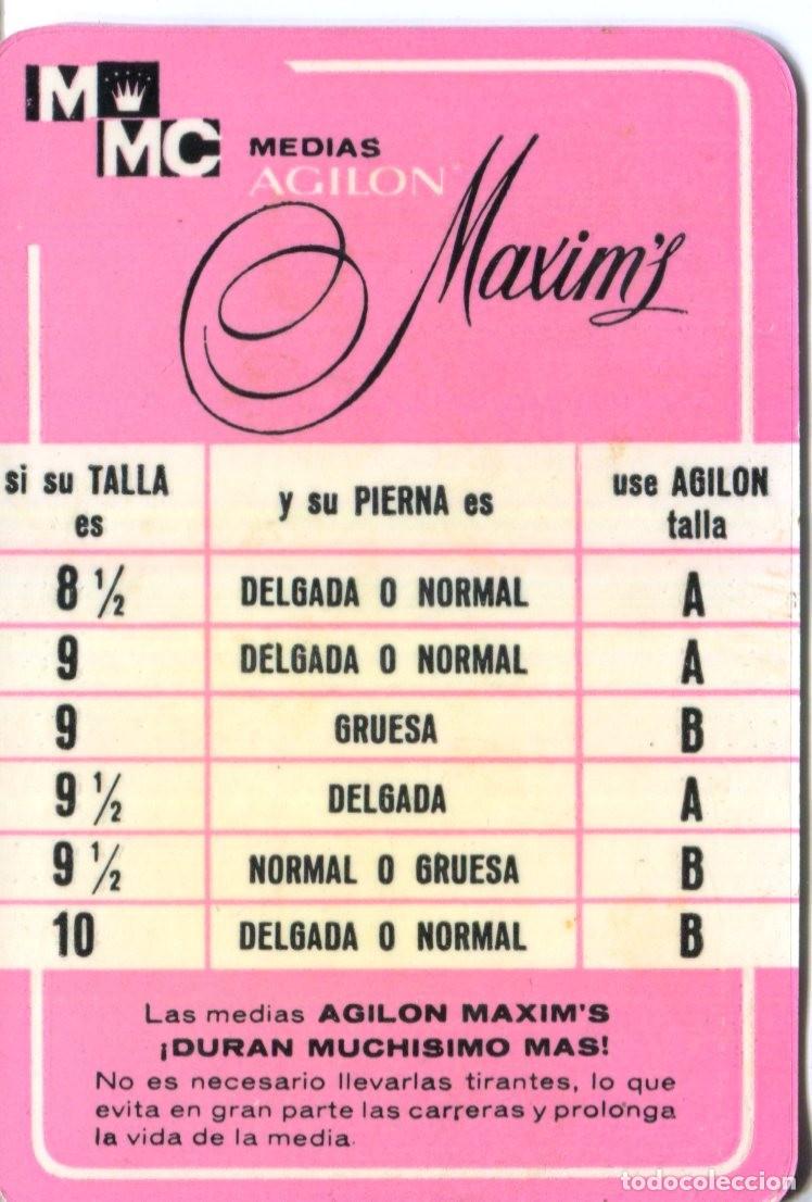 Coleccionismo calendarios: Calendario A&ntilde;o 1963 - medias maxims