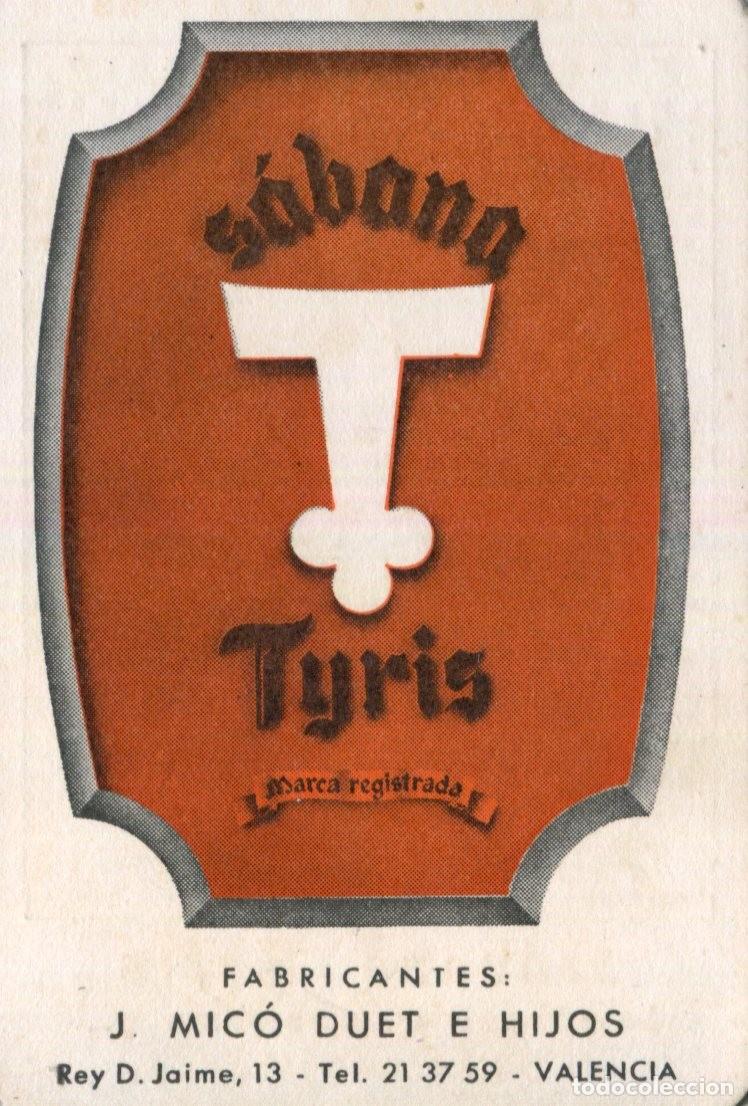 Coleccionismo calendarios: CALENDARIO DE BOLSILLO A&Ntilde;O 1963 SABANA TYRIS VALENCIA