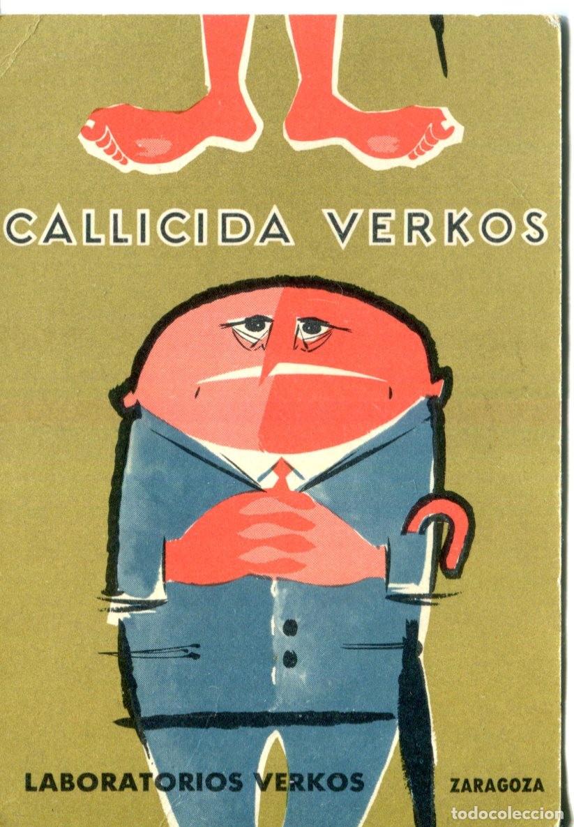 Coleccionismo calendarios: CALENDARIO PUBLICITARIO DE CALLICIDA VERKOS. MEDICAMENTO. A&Ntilde;O 1963