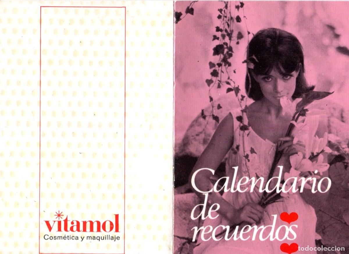 Coleccionismo calendarios: CALENDARIO DE RECUERDOS- VITAMOL. COSM&Eacute;TICA Y MAQUILLAJE- A&ntilde;o 1968 Doble