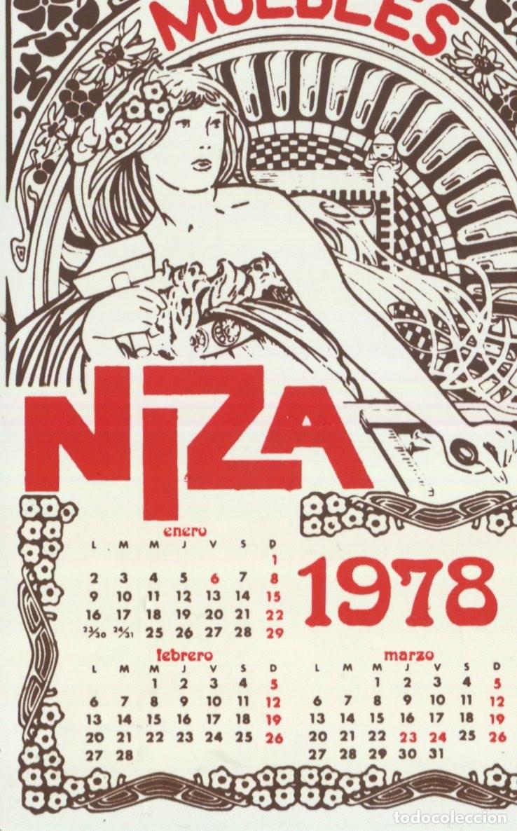Coleccionismo calendarios: Calendario bolsillo - MUEBLES NIZA - MADRID LEGAN&Eacute;S M&Oacute;STOLES GETAFE FUENLABRADA - A&ntilde;o 1978