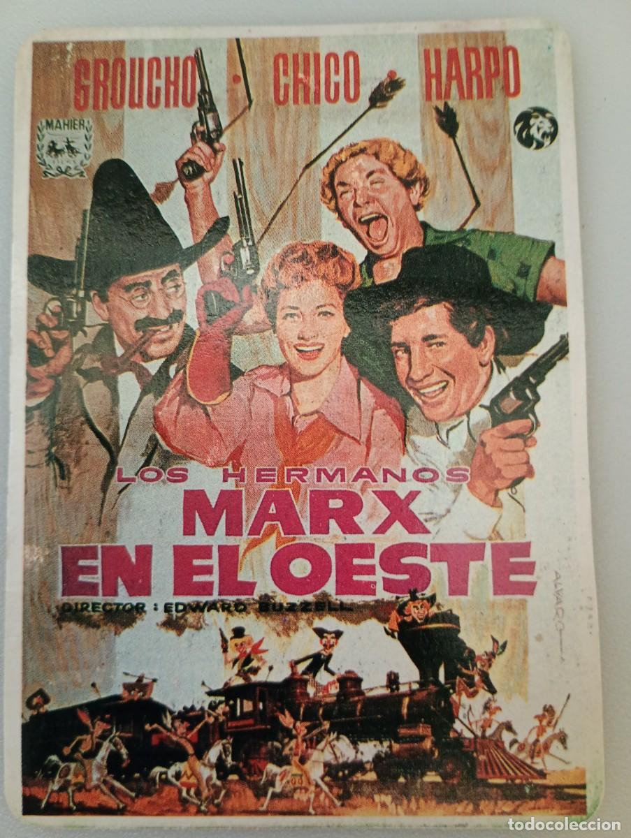 Colecionismo Calend&aacute;rios: Calendario 1989 Serie BO 5.336 Cine Los Hermanos Marx en el Oeste