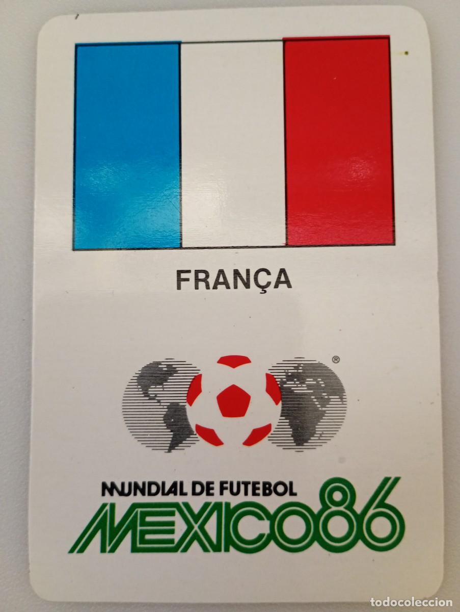 Collectionnisme Calendriers: Calendario Portugal 1986 F&uacute;tbol M&eacute;xico 86 Bandera Francia