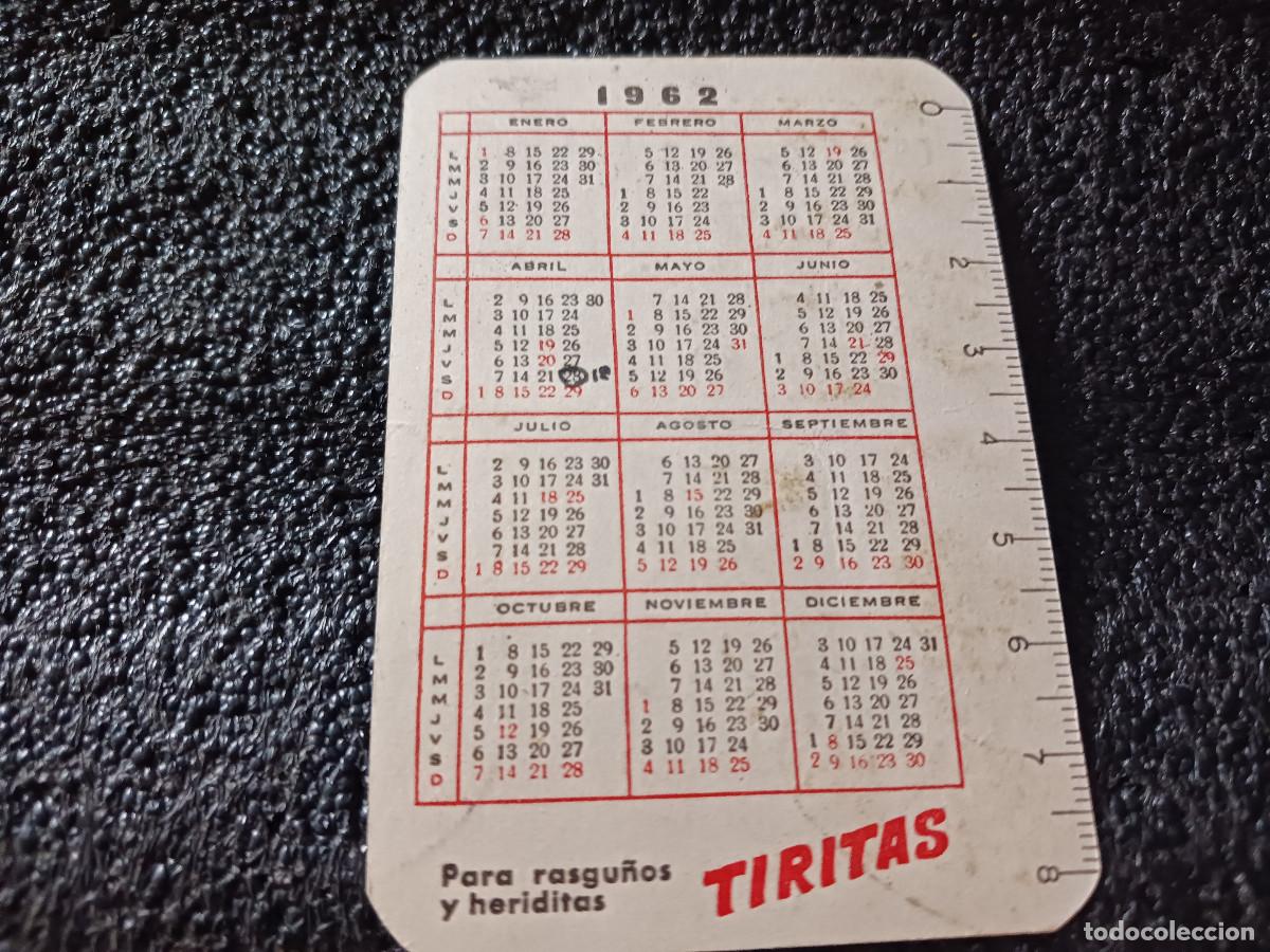Coleccionismo calendarios: calendario tiritas 1962 - Foto 2