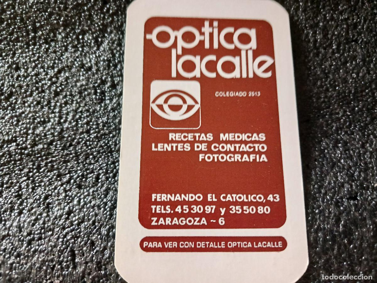 Coleccionismo calendarios: calendario de optica lacalle, zaragoza 1983
