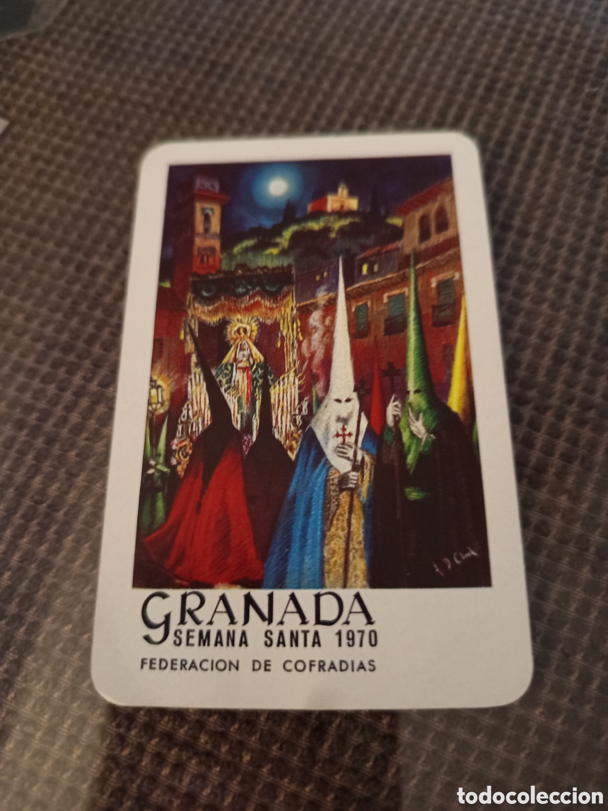 Coleccionismo calendarios: Calendario tipo fournier semana santa granada 1970