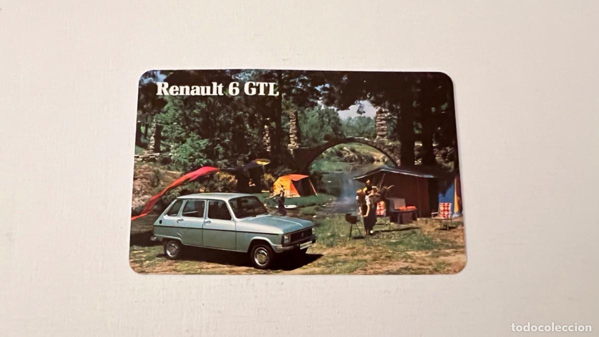 Sammeln von Kalendern: Calendario de bolsillo NAIPES FOURNIER 1981 RENAULT 6 GTL