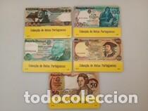 Coleccionismo calendarios: Calendario Portugal 1984 Lote 5 calendarios billetes portugueses antiguos.