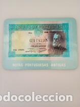 Coleccionismo calendarios: Calendario Portugal 1985 Billetes 100 Escudos
