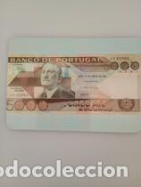 Coleccionismo calendarios: Calendario Portugal 1985 Billetes 5000 Escudos