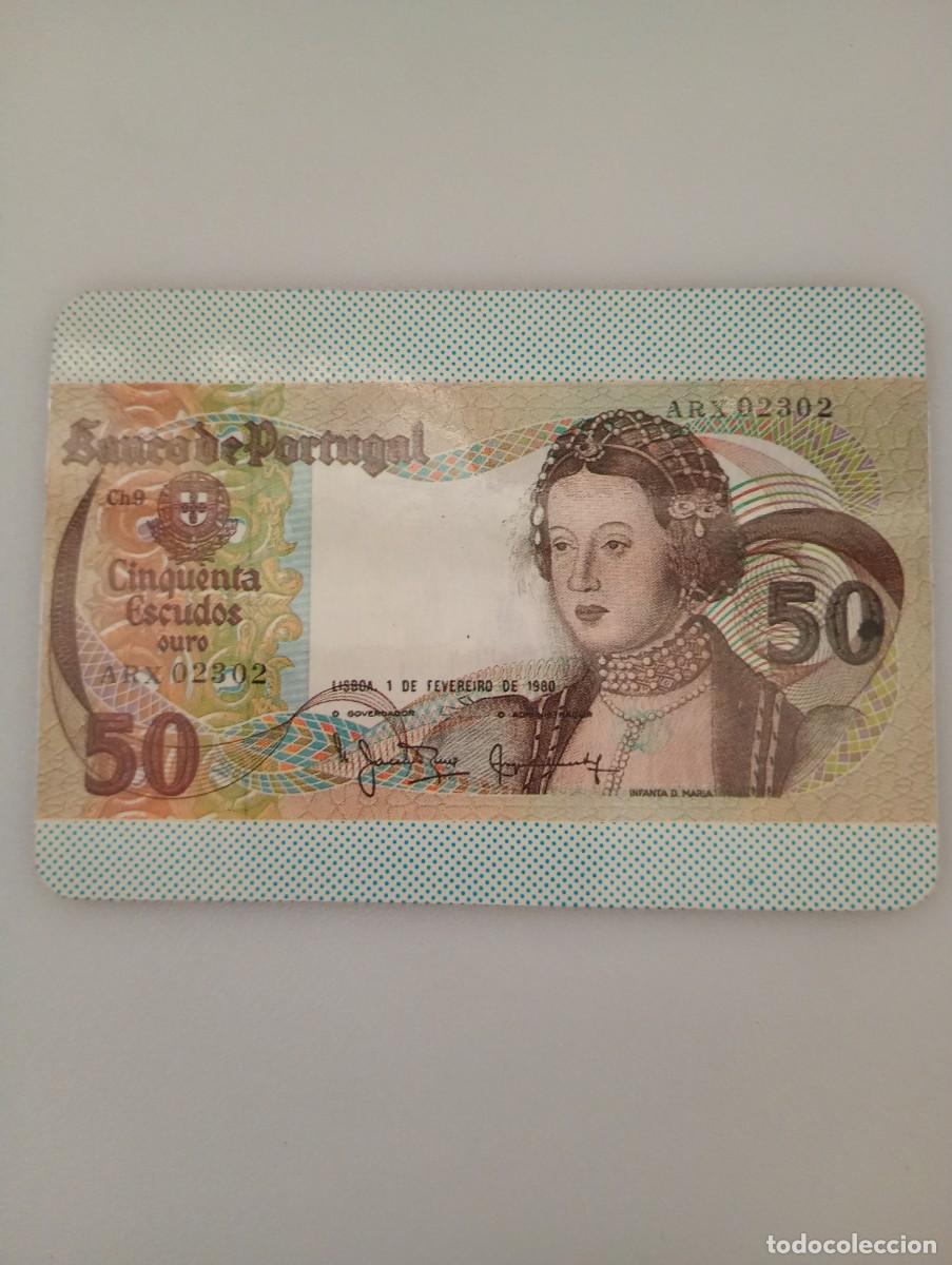 Coleccionismo calendarios: Calendario Portugal 1985 Billetes 50 Escudos