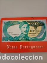Coleccionismo calendarios: Calendario Portugal 1987 Billetes 1000 Escudos