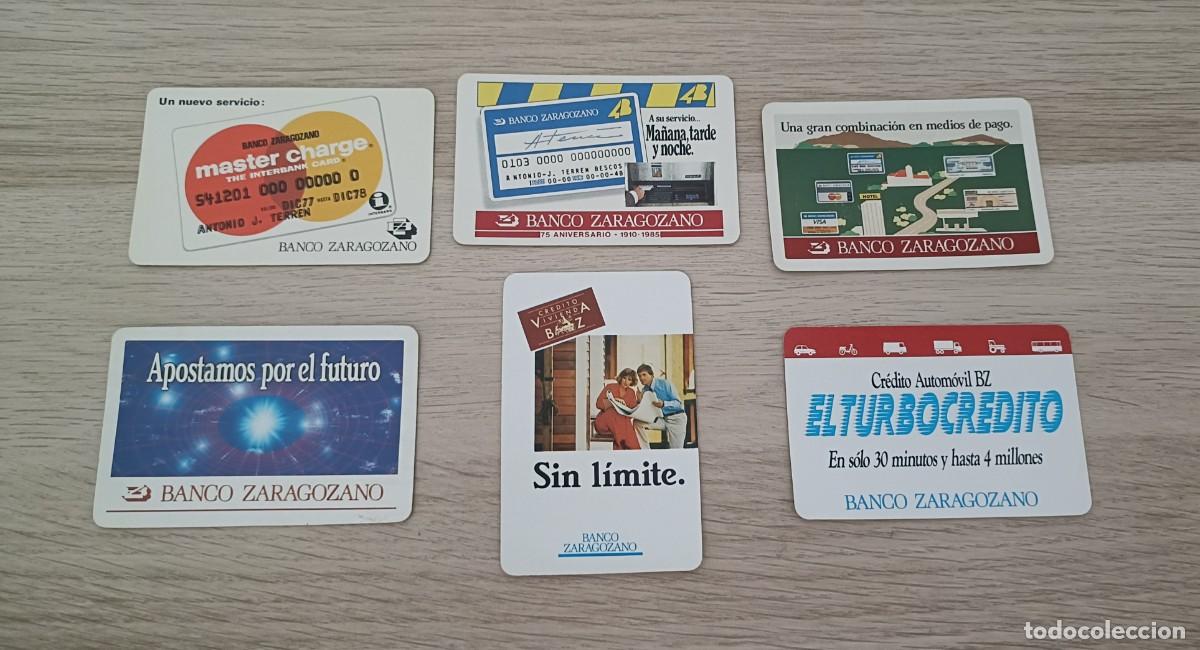 Coleccionismo calendarios: Lote 6 Calendario FOURNIER, BANCO ZARAGOZANO, 1980 1985 1986 1987 y 1988