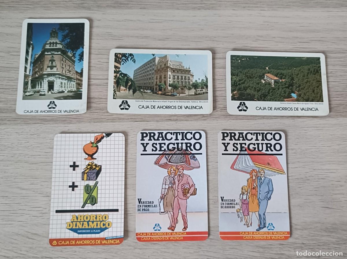 Coleccionismo calendarios: Lote 6 Calendario FOURNIER, CAJA DE AHORROS DE VALENCIA, 1979 1980 1983 y 1987