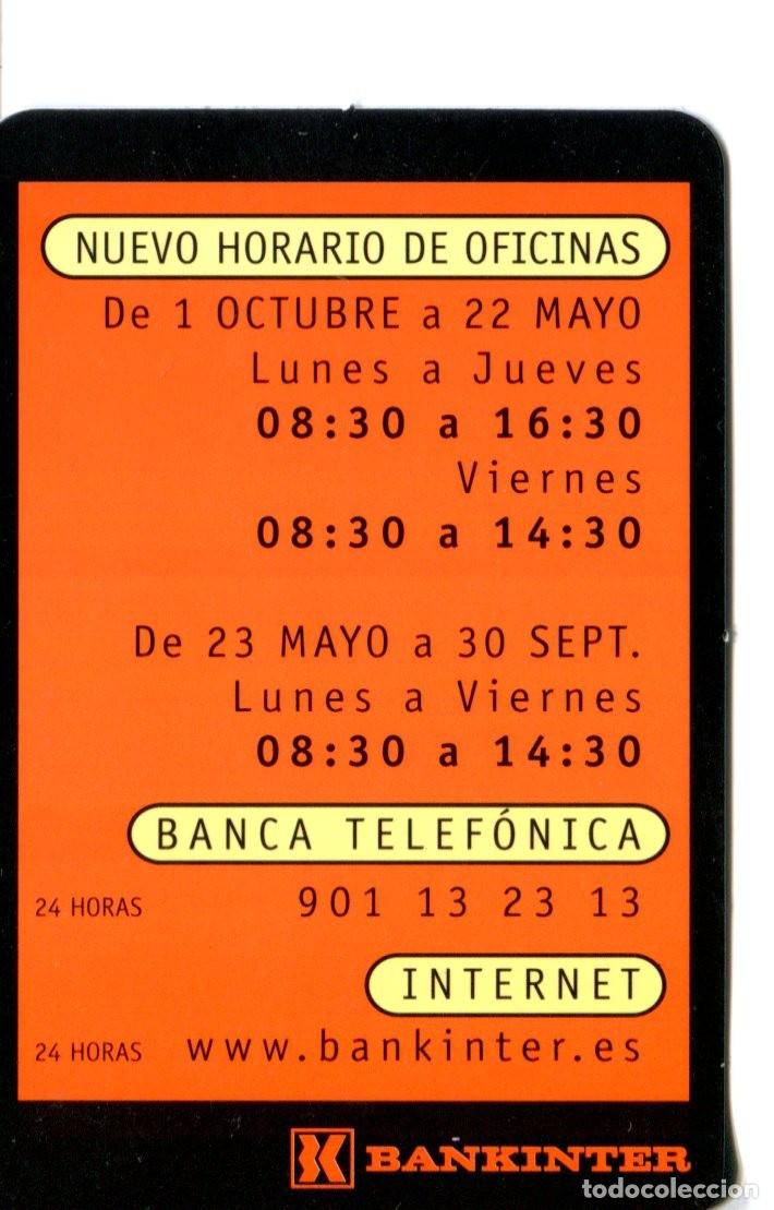 Coleccionismo calendarios: CALENDARIO BOLSILLO BANCO CAJA 2000 (BANKINTER) Castellano