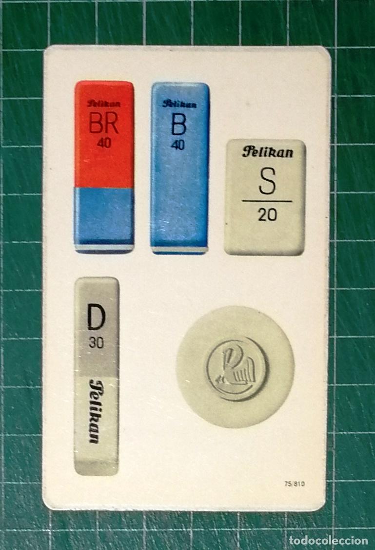 Coleccionismo calendarios: CALENDARIO BOLSILLO, ALMANAQUE. GOMAS DE BORRAR PELIKAN. 1974