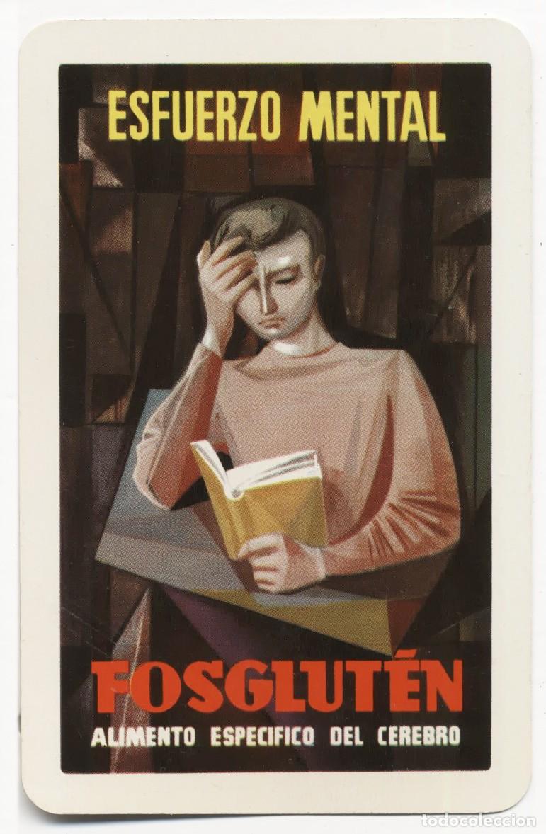Coleccionismo calendarios: Calendario de bolsillo original Fournier publicidad Fosgluten a&ntilde;o 1960