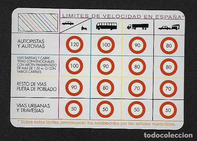 Coleccionismo calendarios: CALENDARIO DE BOLSILLO A&Ntilde;O 2000 VEH&Iacute;CULOS - L&Iacute;MITES DE VELOCIDAD - SIN PUBLICIDAD - VER FOTO REVERSO
