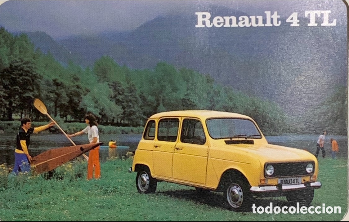 Coleccionismo calendarios: Calendario de bolsillo. RENAULT 4 TL. 1980.