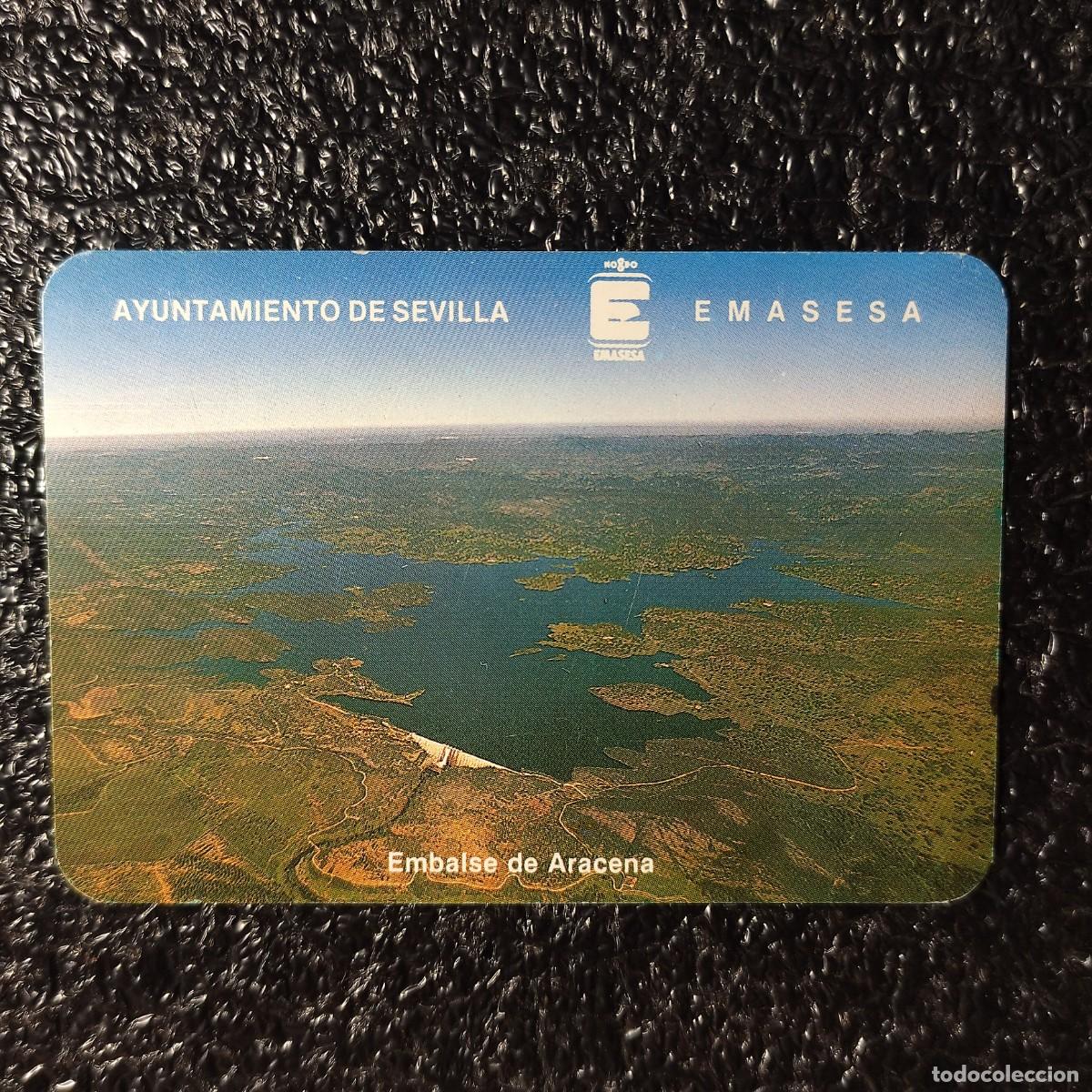 Coleccionismo calendarios: CALENDARIO BOLSILLO - EMASESA - EMBALSE DE ARACENA 1989 **AYUNTAMIENTO DE SEVILLA - T2